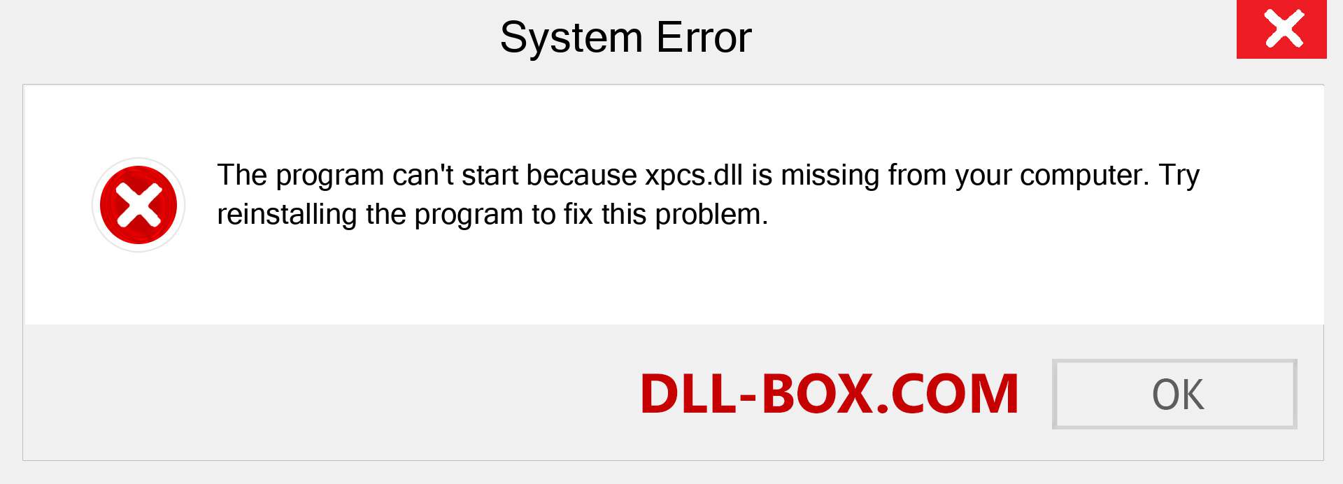  xpcs.dll file is missing?. Download for Windows 7, 8, 10 - Fix  xpcs dll Missing Error on Windows, photos, images